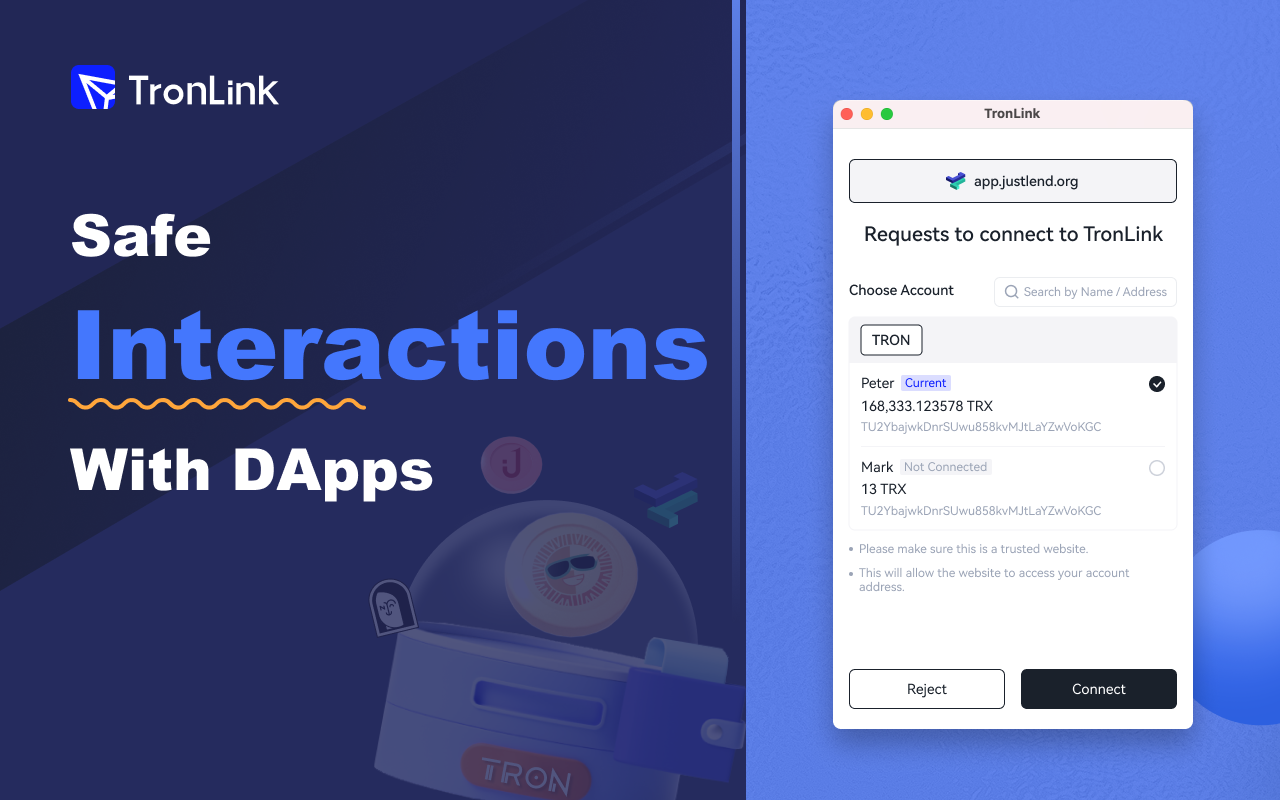 TronLink safe DApp interactions