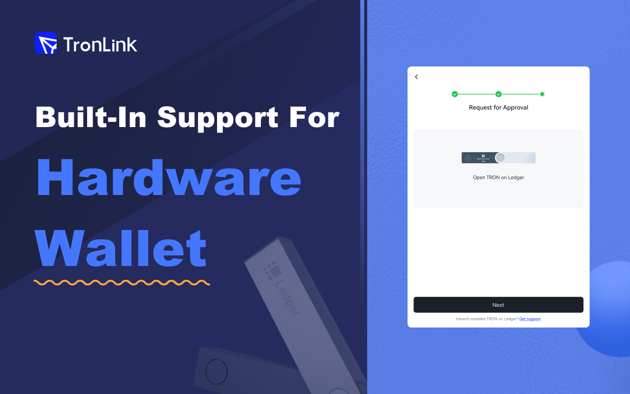 TronLink hardware wallet support